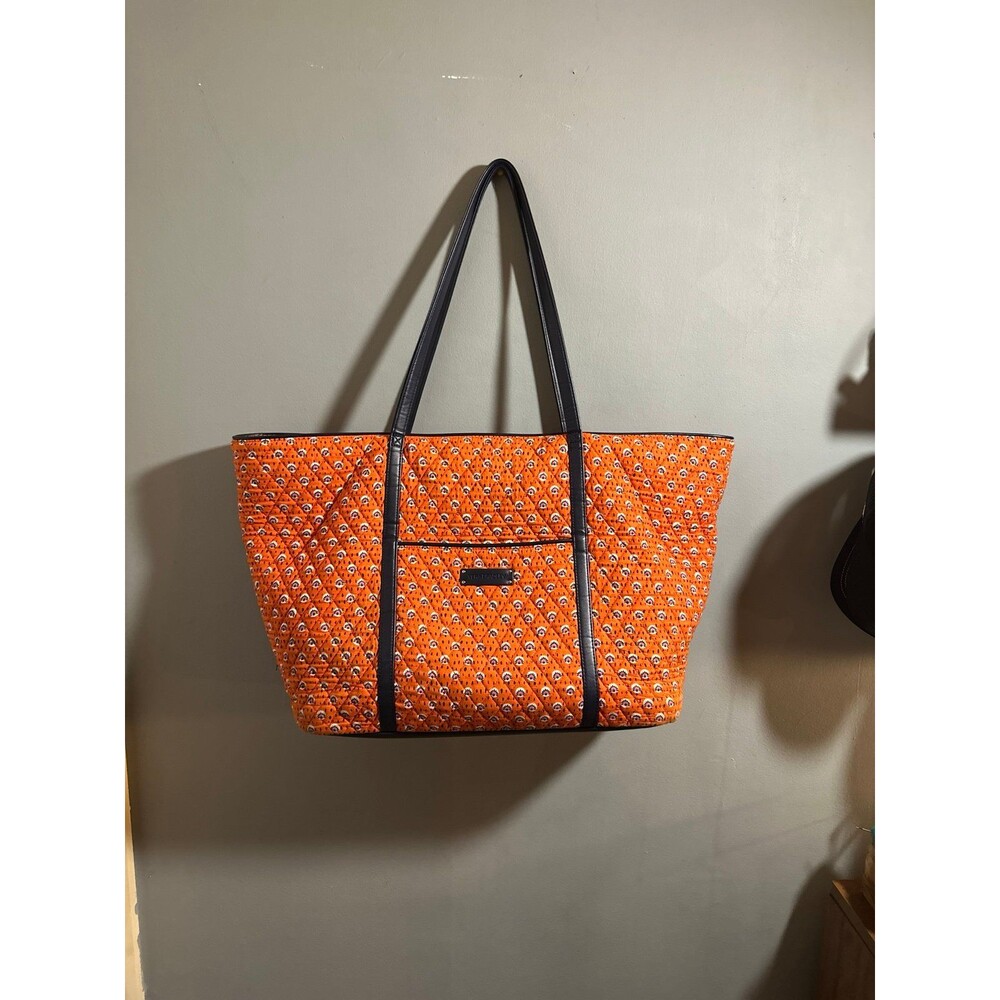 *Vera Bradley* Weekender tote,
Orange floral & Navy blue
